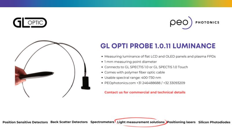 Optidrive Probe GL Opti Probe 1.0.11 - PEO Photonics